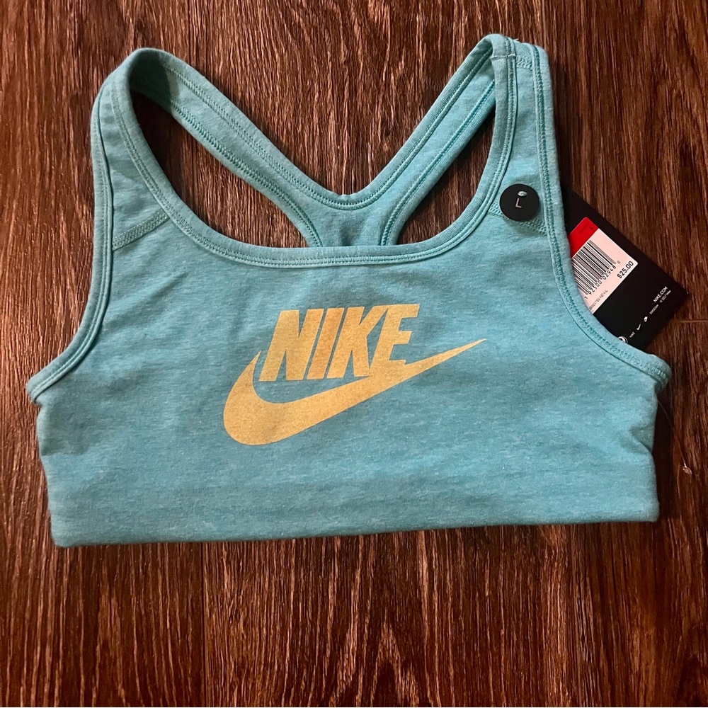 BNWT, Nike Cotton Sports Bra, Youth Large 💛